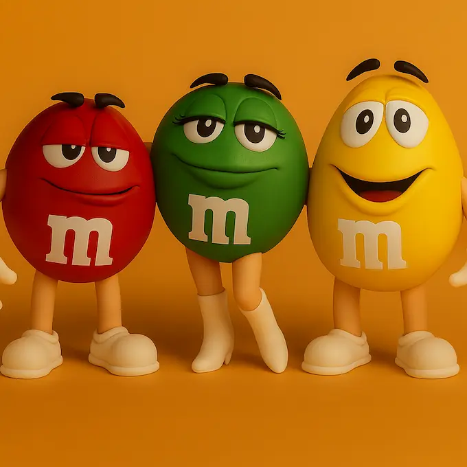 M&M's. Topi się w ustach a nie w dłoni